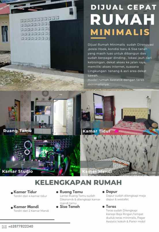 dijual rumah tanah perumahan