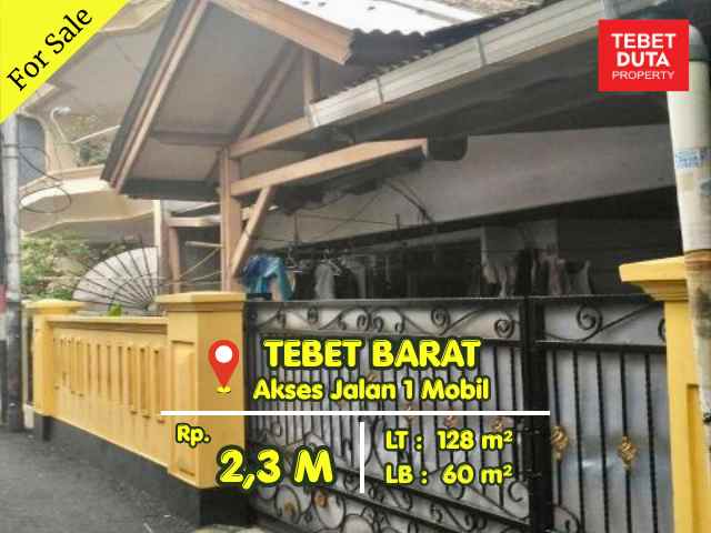 dijual rumah tebet barat