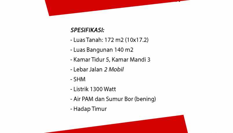 dijual rumah tomang hitung tanah