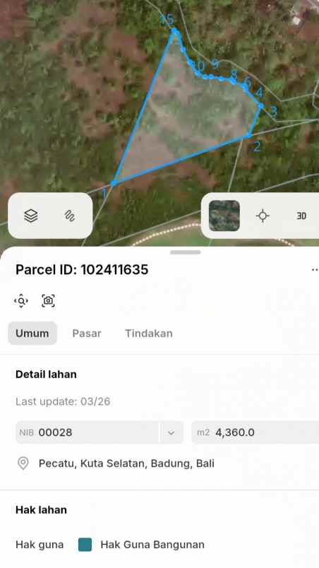 dijual tanah bali pecatu graha