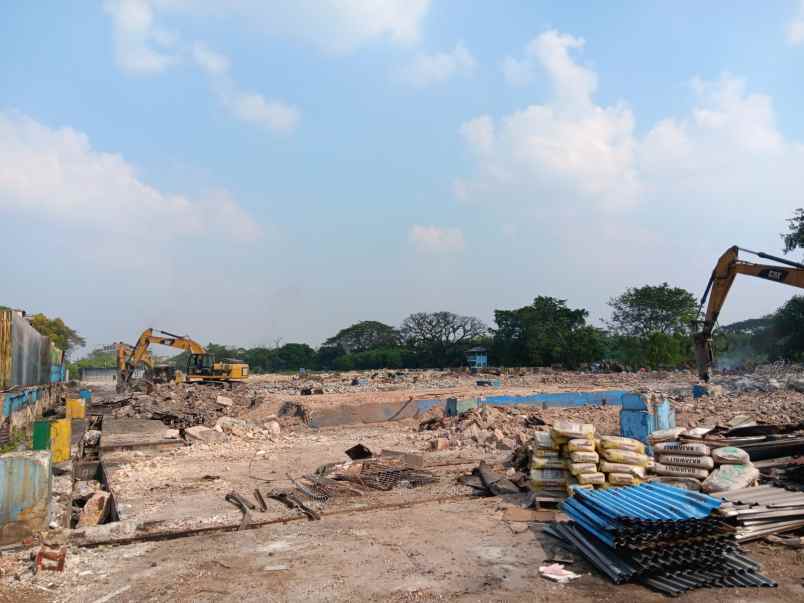 dijual tanah bekas pabrik pt ispat bukit baja bekasi