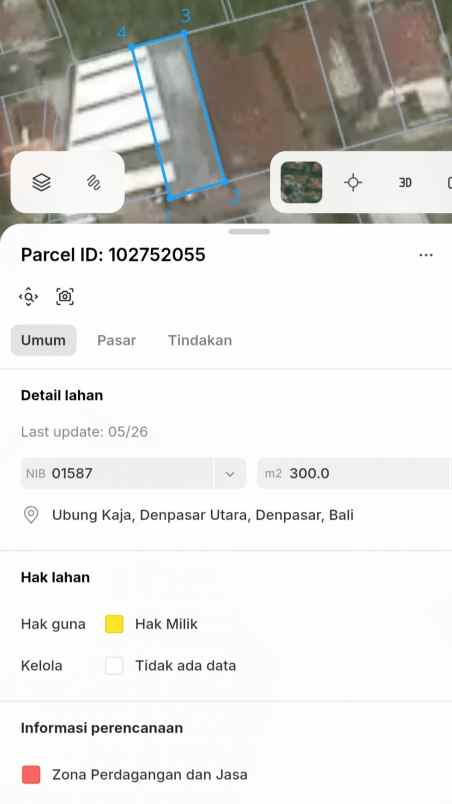 dijual tanah cargo taman
