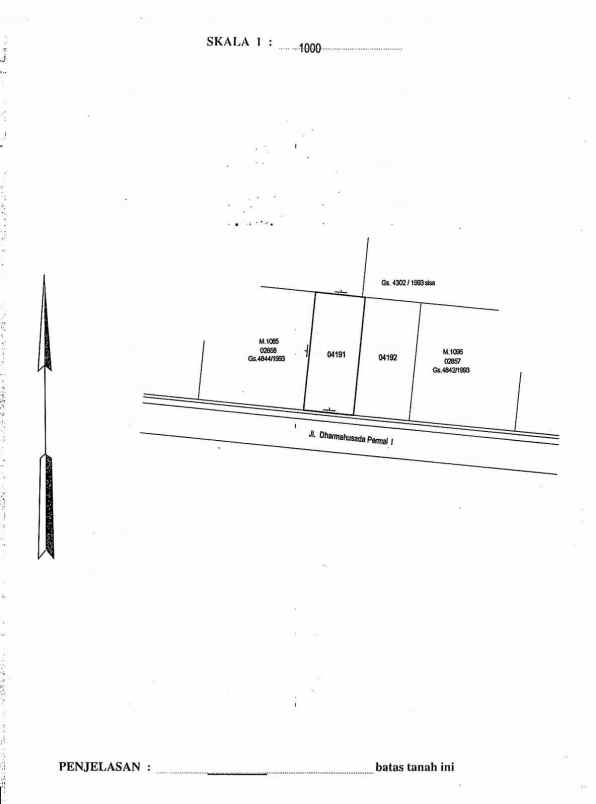 dijual tanah dharmahusada