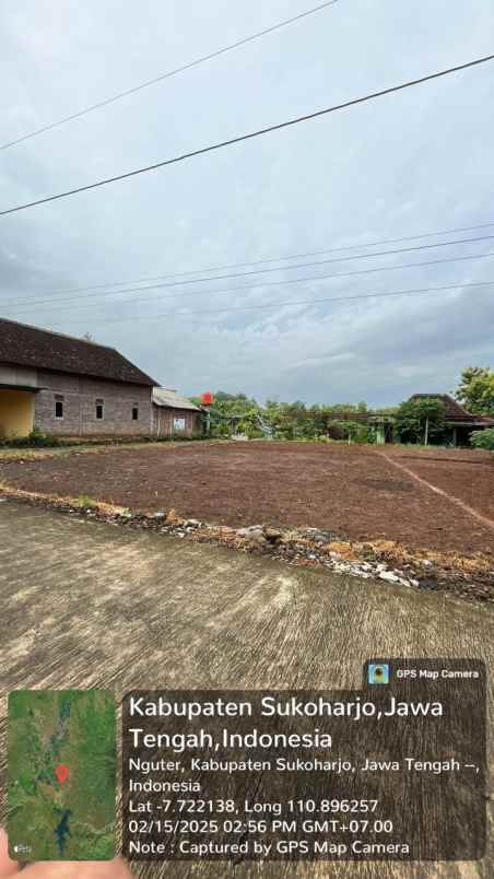 dijual tanah di plesan sukoharjo