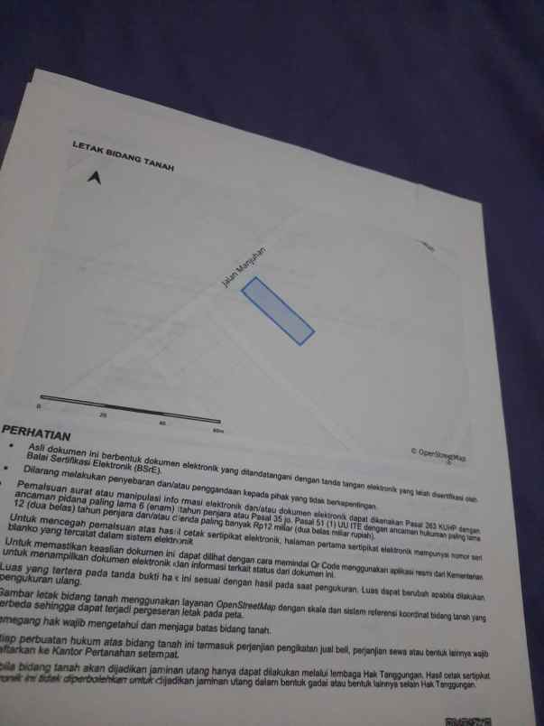 dijual tanah dijual tanah di pinggir jl