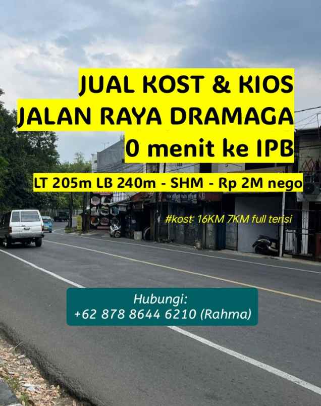 dijual tanah dramaga