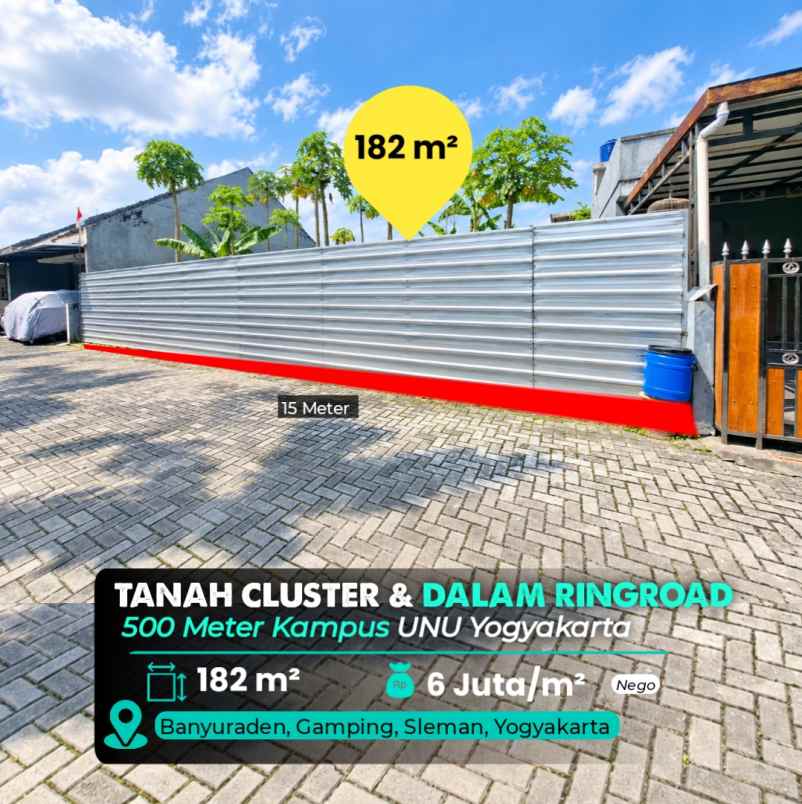 dijual tanah gamping