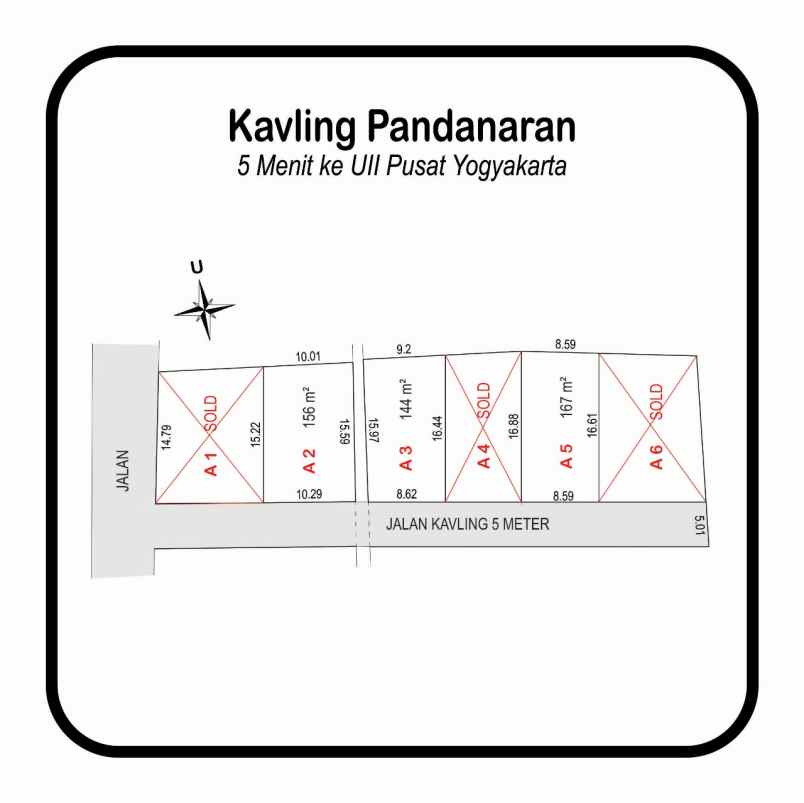 dijual tanah jalan degolan sleman