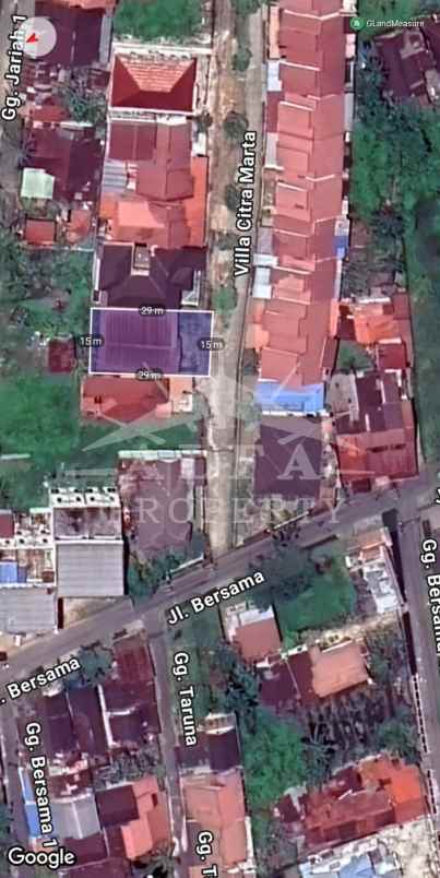 dijual tanah jalan martadinata