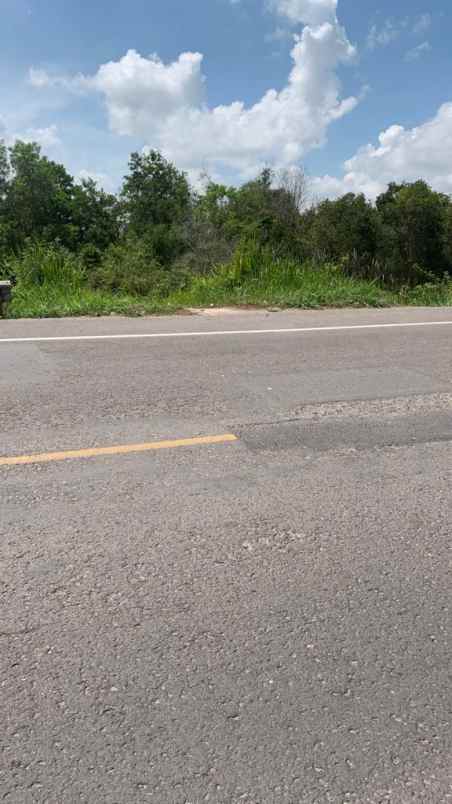 dijual tanah jalan raya lintas sumatera