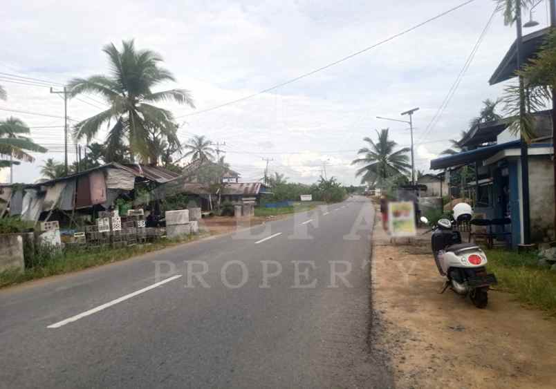 dijual tanah jalan raya sungai kakap