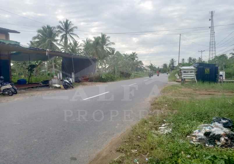 dijual tanah jalan raya sungai kakap