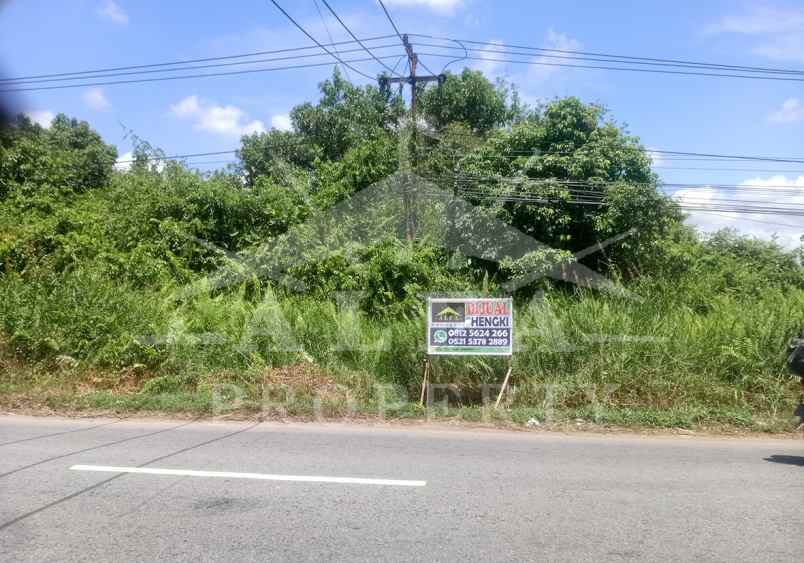 dijual tanah jalan raya sungai kakap