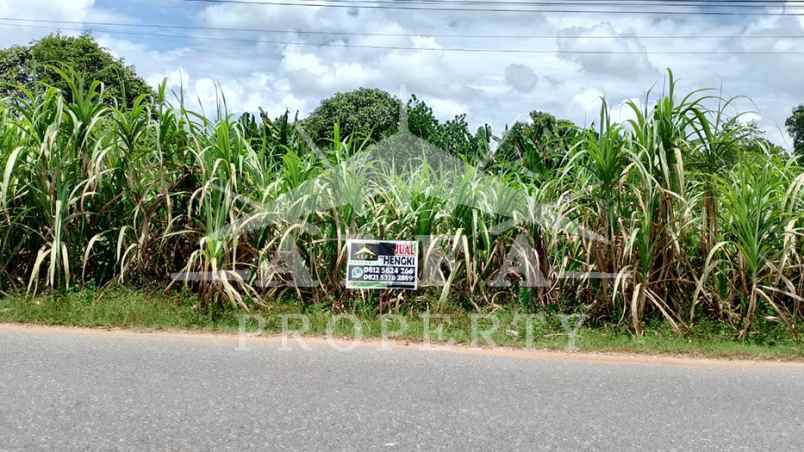 dijual tanah jalan sungai raya dalam