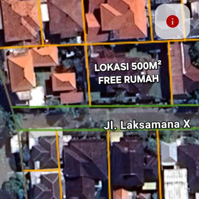 dijual tanah jl laksamana
