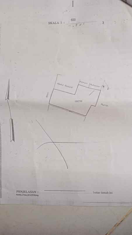 dijual tanah jl petir utama kec