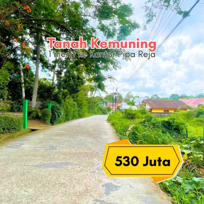 dijual tanah jl sinar raga