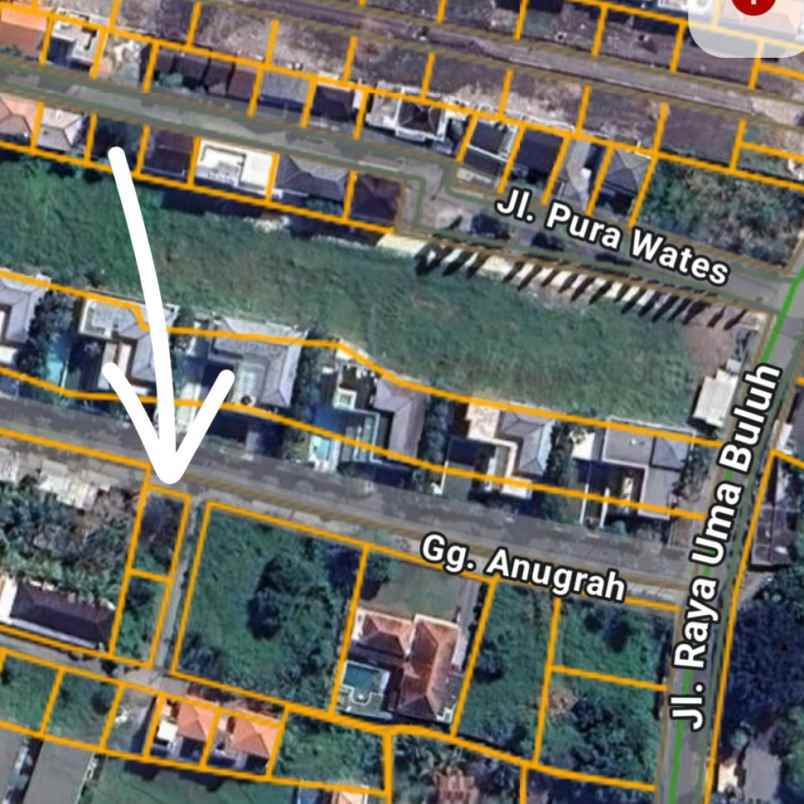 dijual tanah kebo iwo utara