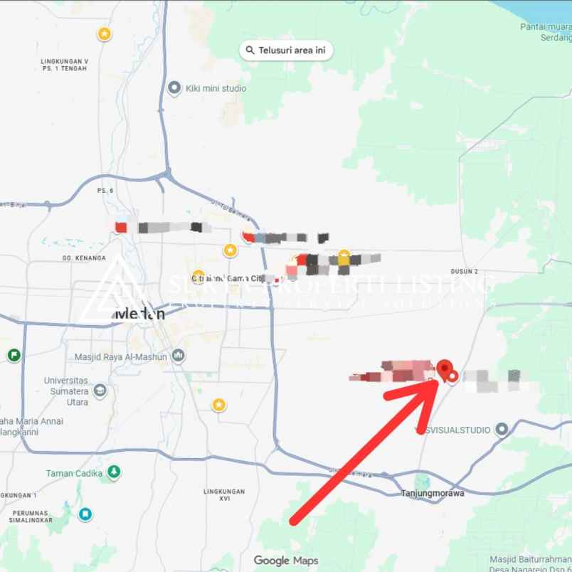 dijual tanah komplek citraland tanjung