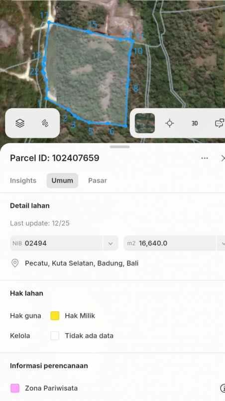 dijual tanah labuansait