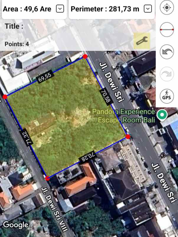 dijual tanah legian sunsetroad