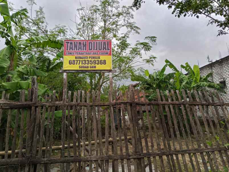 dijual tanah luas 1389 m2 lokasi jln kh moch yasin