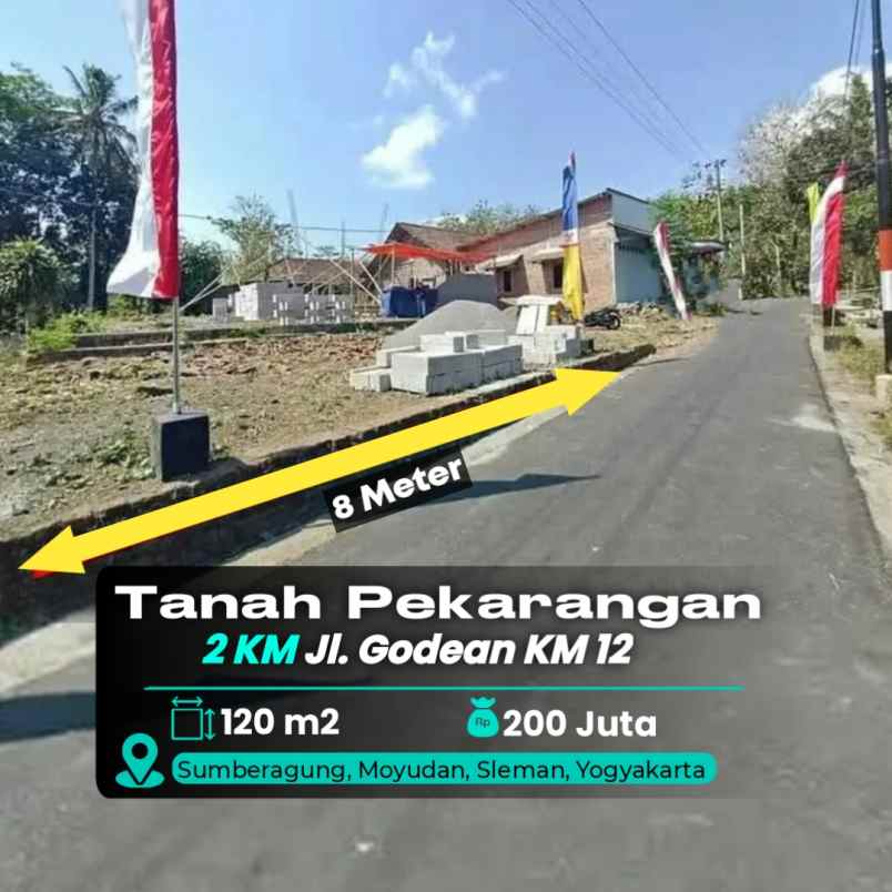 dijual tanah moyudan sleman