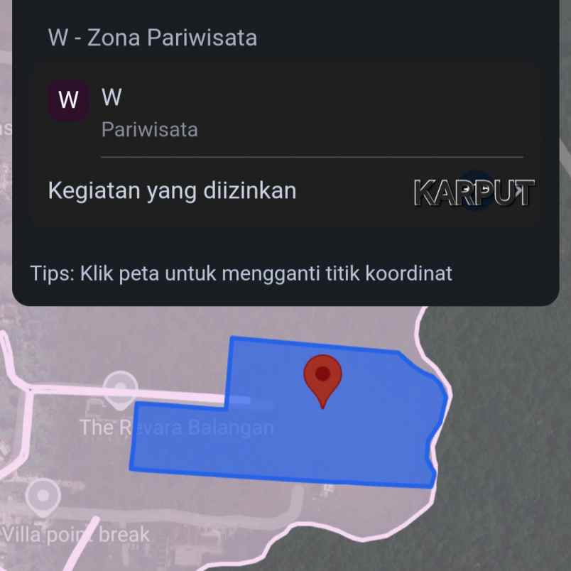 dijual tanah pantai balangan