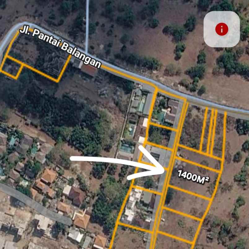 dijual tanah pantai balangan