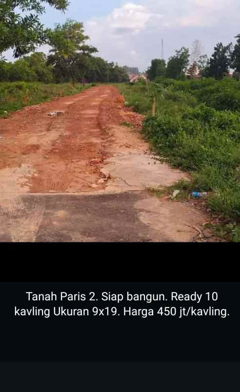 dijual tanah paris 2