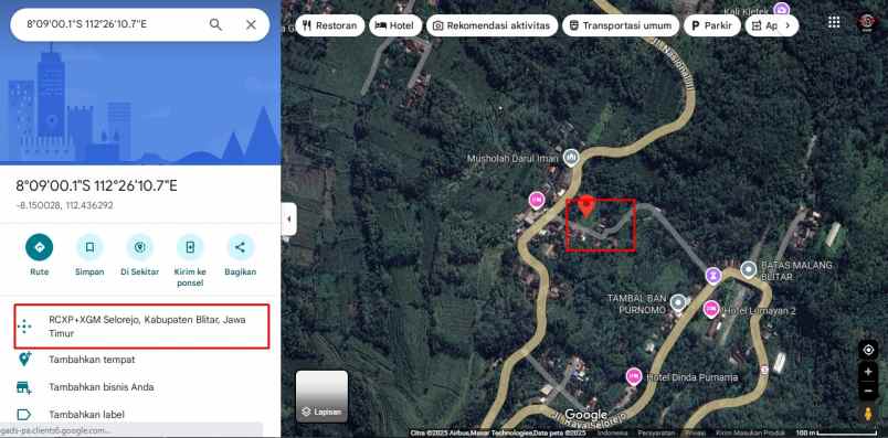 dijual tanah selorejo murah strategis