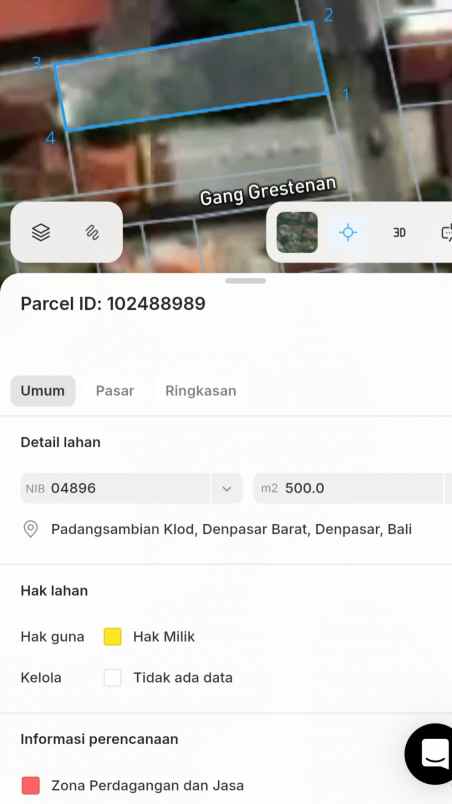 dijual tanah tangkuban perahu