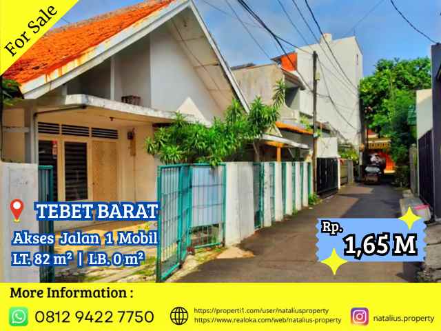 dijual tanah tebet barat