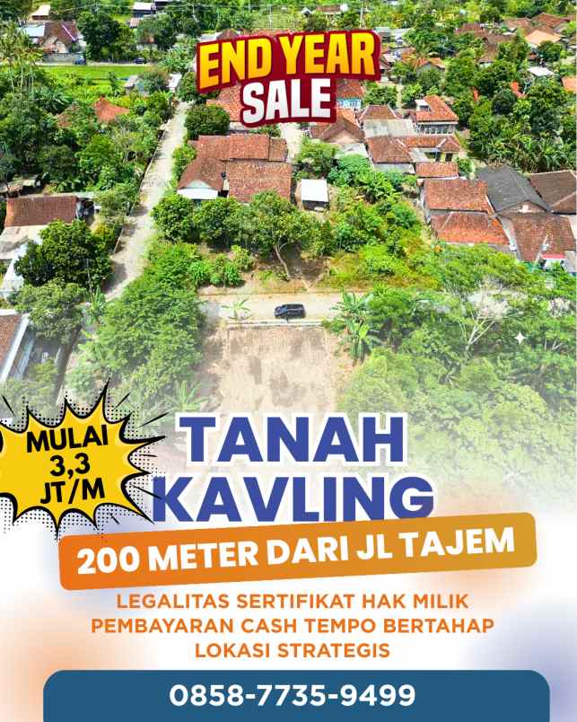 dijual tanah wonosari wedomartani