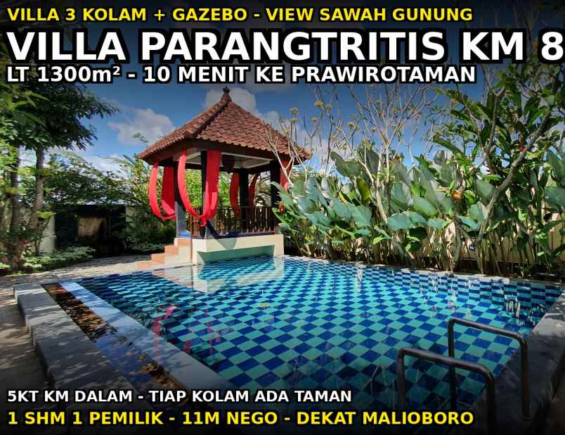 dijual villa jalan parangtritis km 8