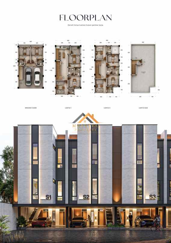 dijual villa jl sampul sei putih bar