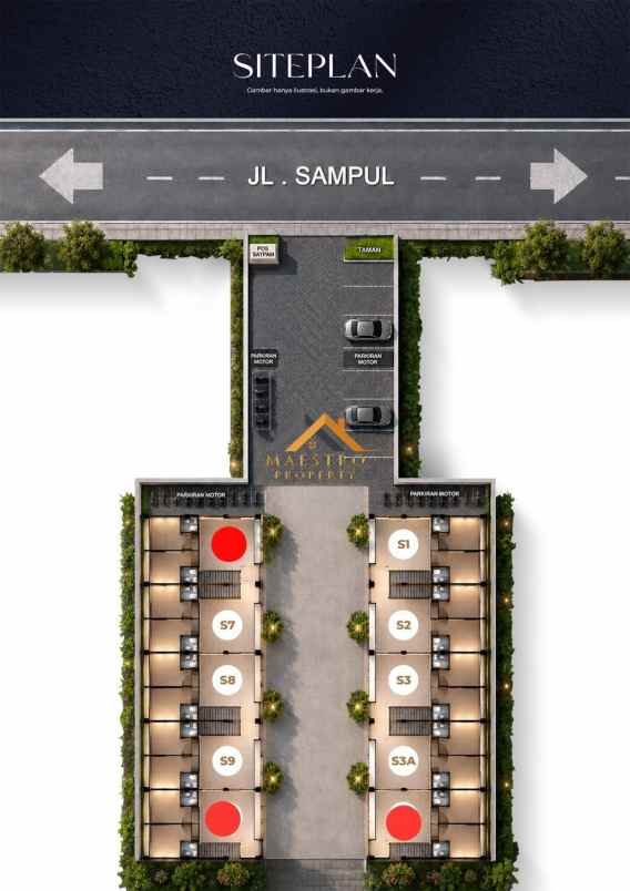 dijual villa jl sampul sei putih bar