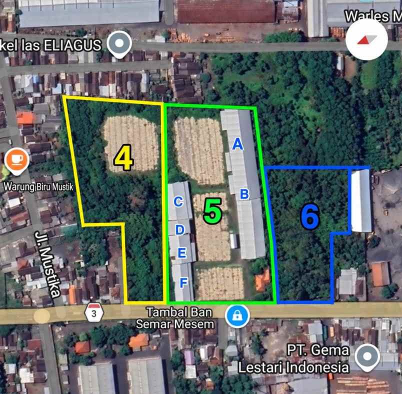 disewakan gudang di lumajang