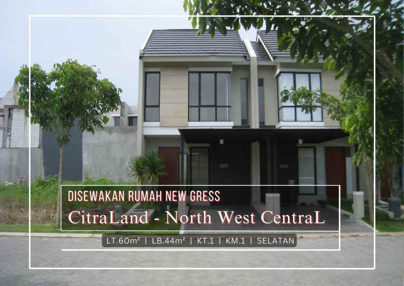 disewakan rumah citraland northwest central