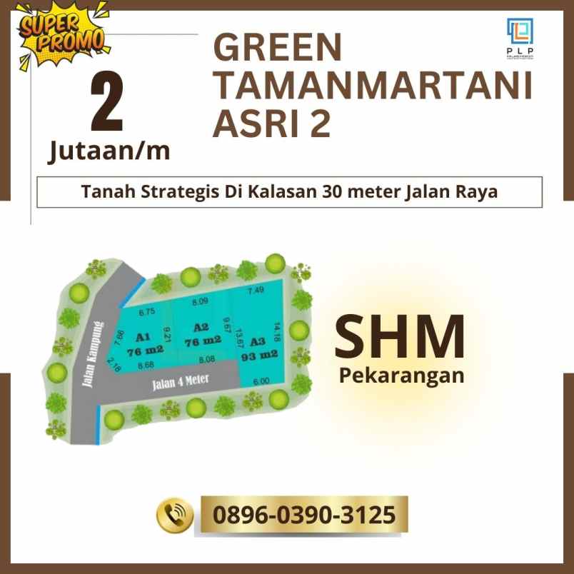 jual tanah murah strategis di tamanmartani kalasan