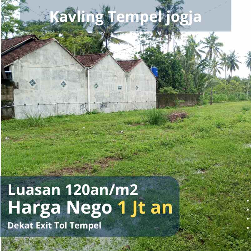 kavling dekat exit tol tempel 1 jt an