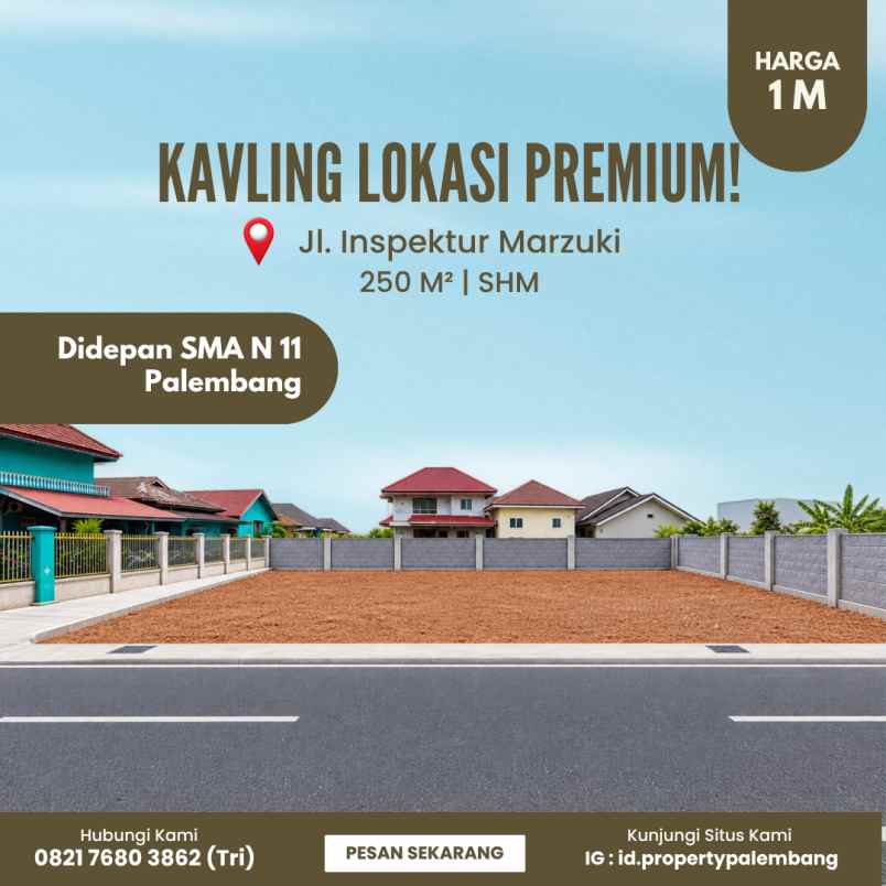 kavling strategis di pusat kota