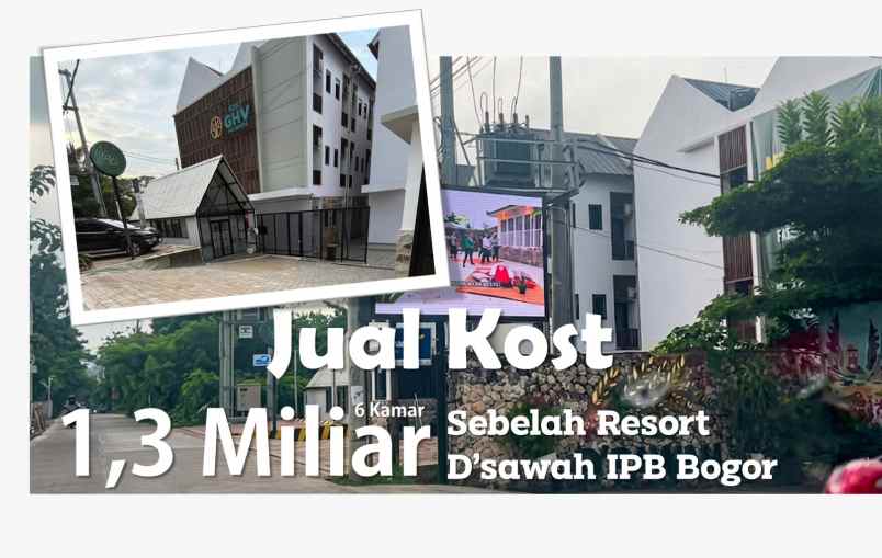 kost 6 kamar siap sewa di ipb bogor