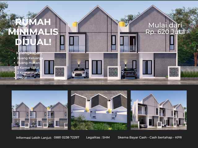 miliki rumah modern minimalis di cinunuk bandung