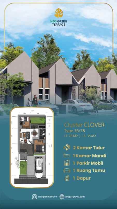 perumahan neo green terrace di kota serang