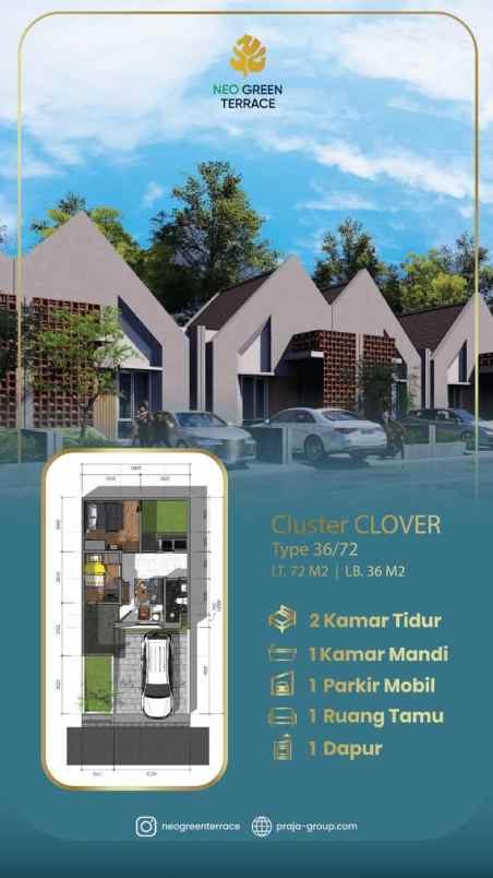 perumahan neo green terrace di kota serang