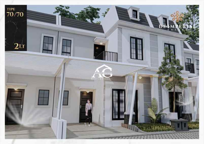 rumah 2 lantai di de imperial estate malang