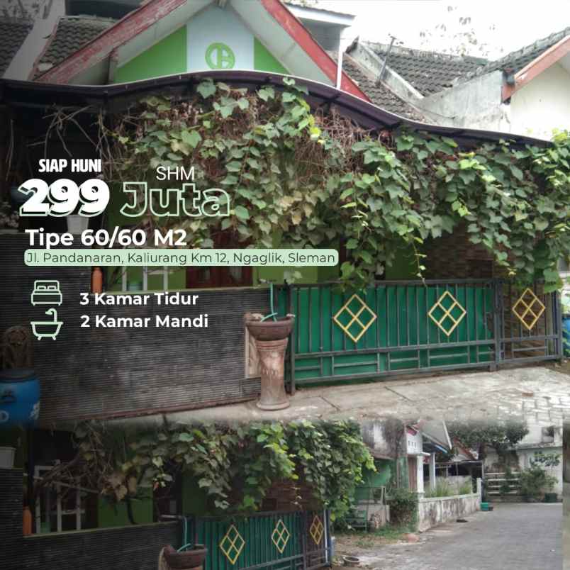 Rumah 200 Jutaan Di Jl Kaliurang Km 12 Dalam Komplek