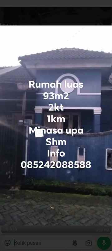 rumah di minasa upa dekat ke kawasan kampus