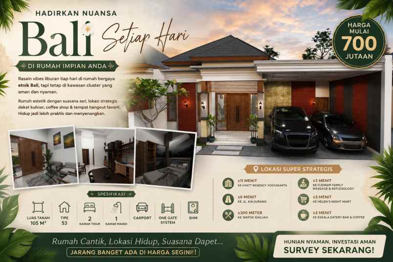 rumah estetik lokasi strategis investasi pasti